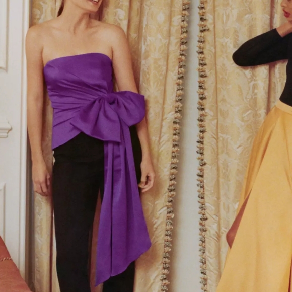 HTF Anthropologie Atsu Strapless Bow Top - Picture 10 of 10